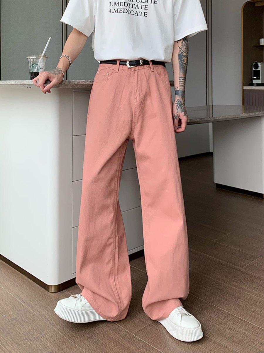 韓国ファッション SELCA-Color Loose Wide Pants-mselca2023aw186-06