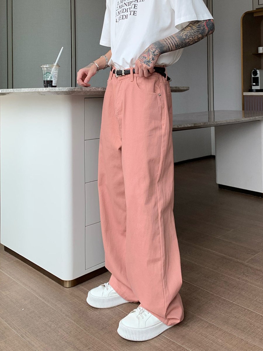 韓国ファッション SELCA-Color Loose Wide Pants-mselca2023aw186-05
