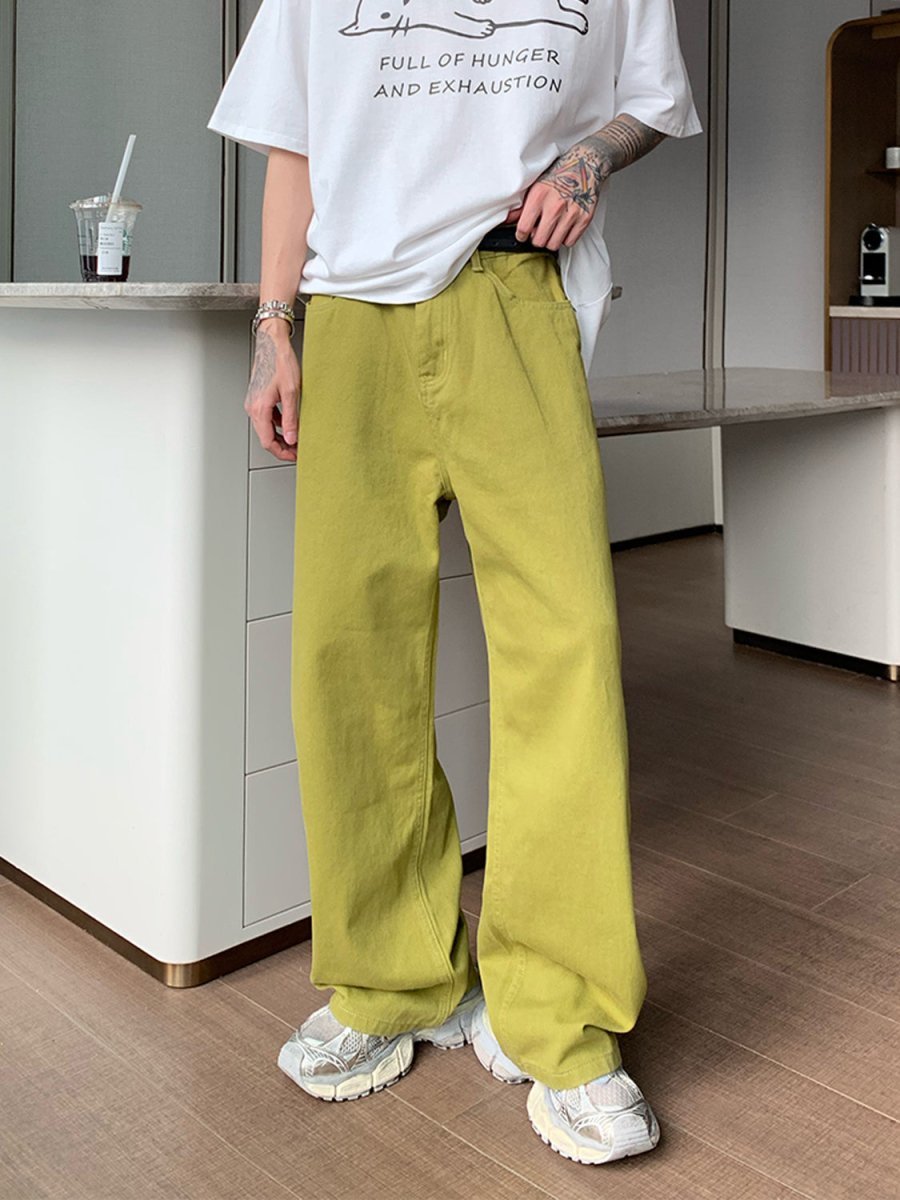 韓国ファッション SELCA-Color Loose Wide Pants-mselca2023aw186-02