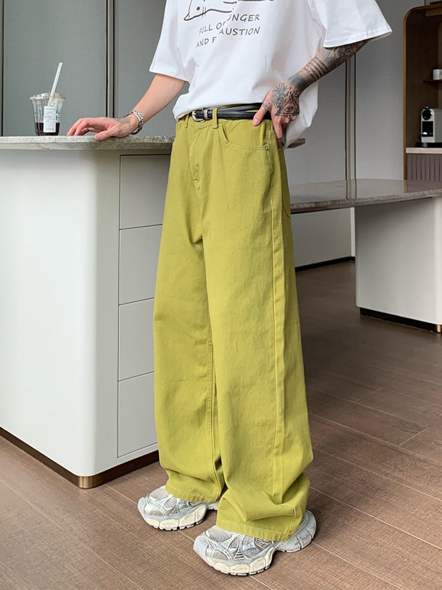 韓国ファッション SELCA-Color Loose Wide Pants-mselca2023aw186-03