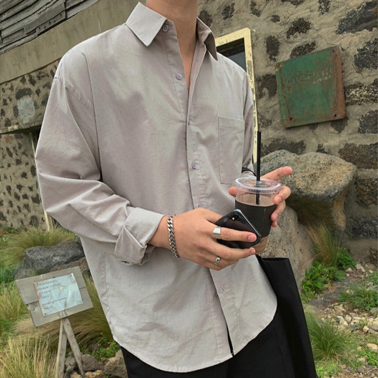 韓国ファッション SELCA-Color shirt-mselca2023aw187-05