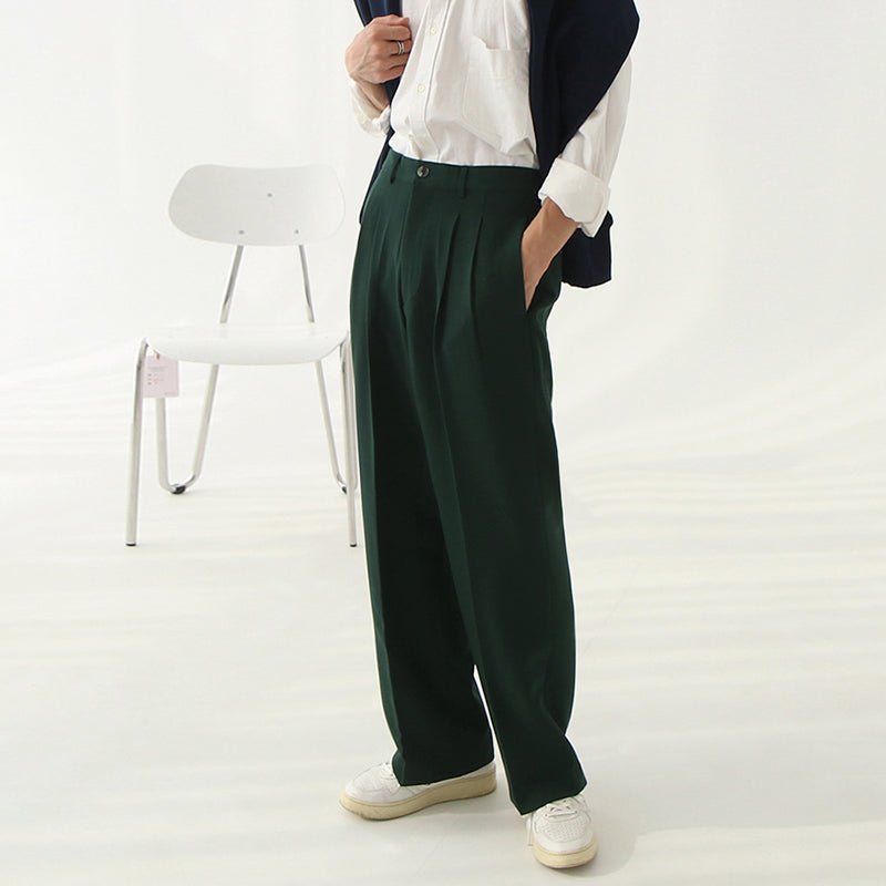 韓国ファッション SELCA-Color straight slacks-mselca2023aw188-06