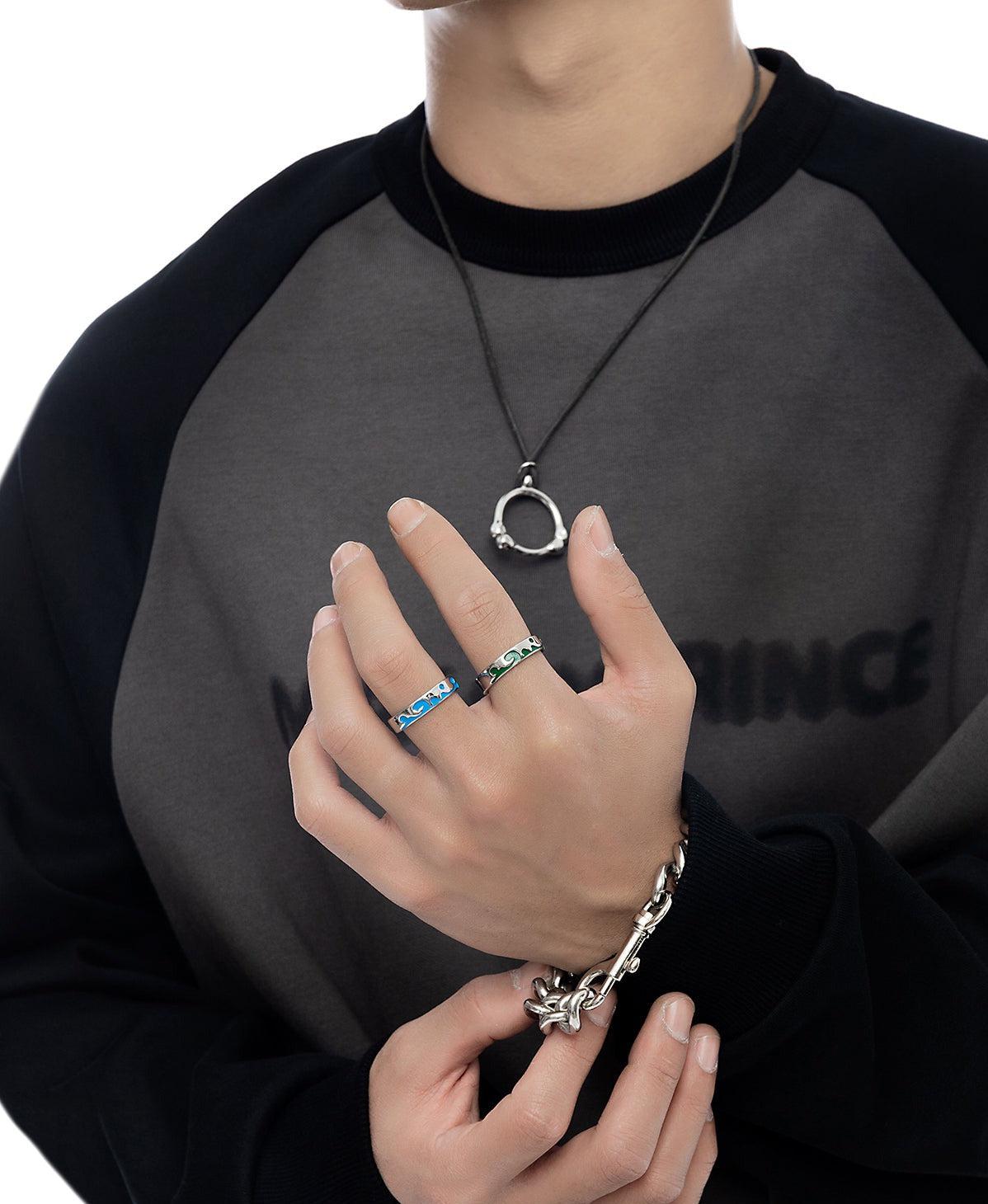 韓国ファッション SELCA-Colored Metal Ring-mselca2023aw192-05