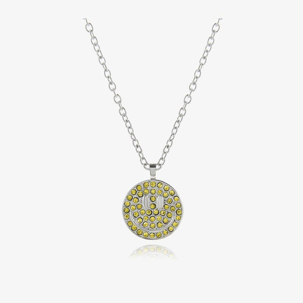韓国ファッション SELCA-Colorful Zircon Smiley Necklace-mselca2023aw194-06