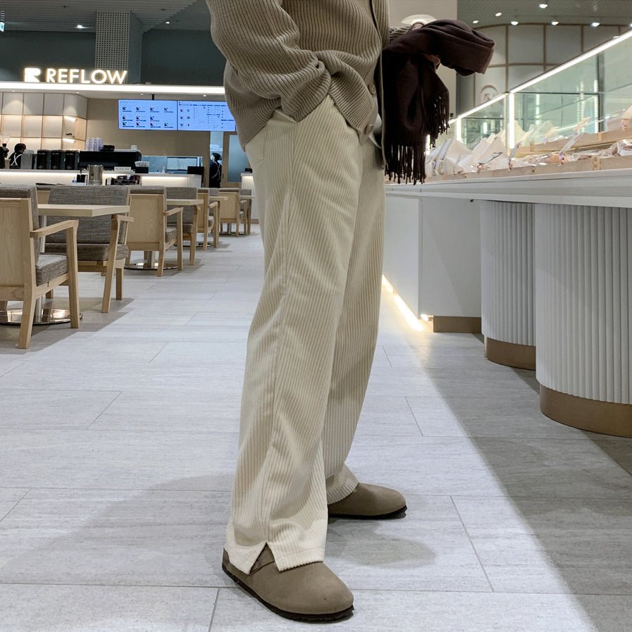 韓国ファッション SELCA-Corduroy Straight Pants-mselca2023aw205-03