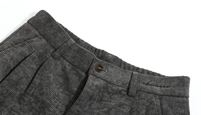 韓国ファッション SELCA-Corduroy straight slacks-mselca2023aw206-09