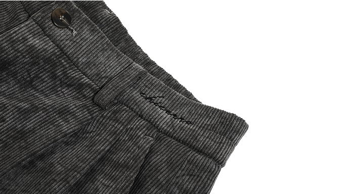 韓国ファッション SELCA-Corduroy straight slacks-mselca2023aw206-010