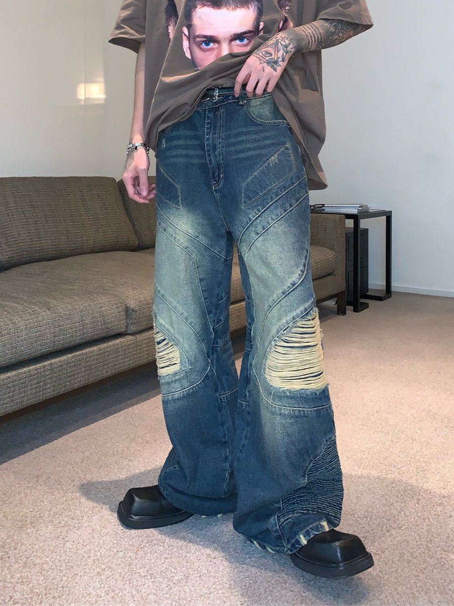 韓国ファッション SELCA-Crash wide denim-mselca2023aw210-04