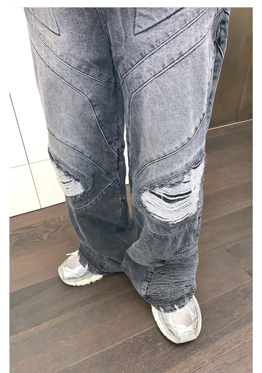 韓国ファッション SELCA-Crash wide denim-mselca2023aw210-06