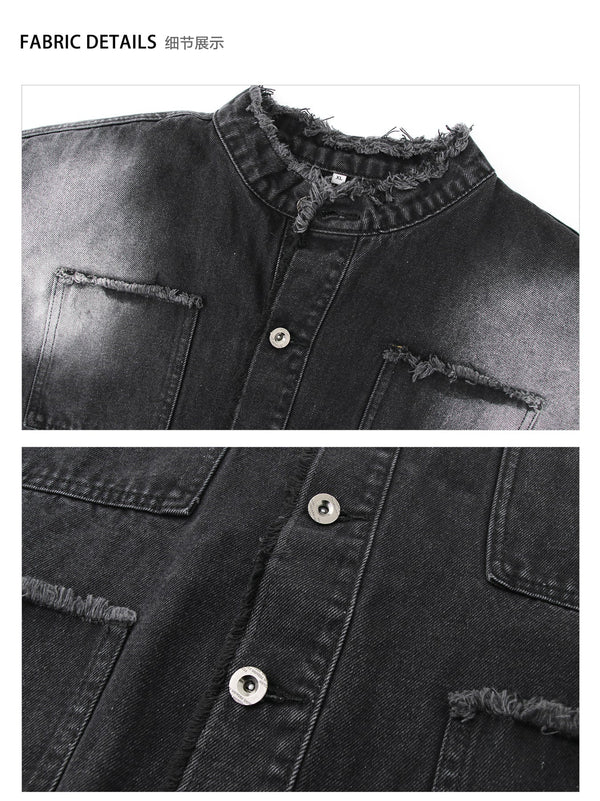 韓国ファッション SELCA-Damage denim setup-mselca2023aw217-016