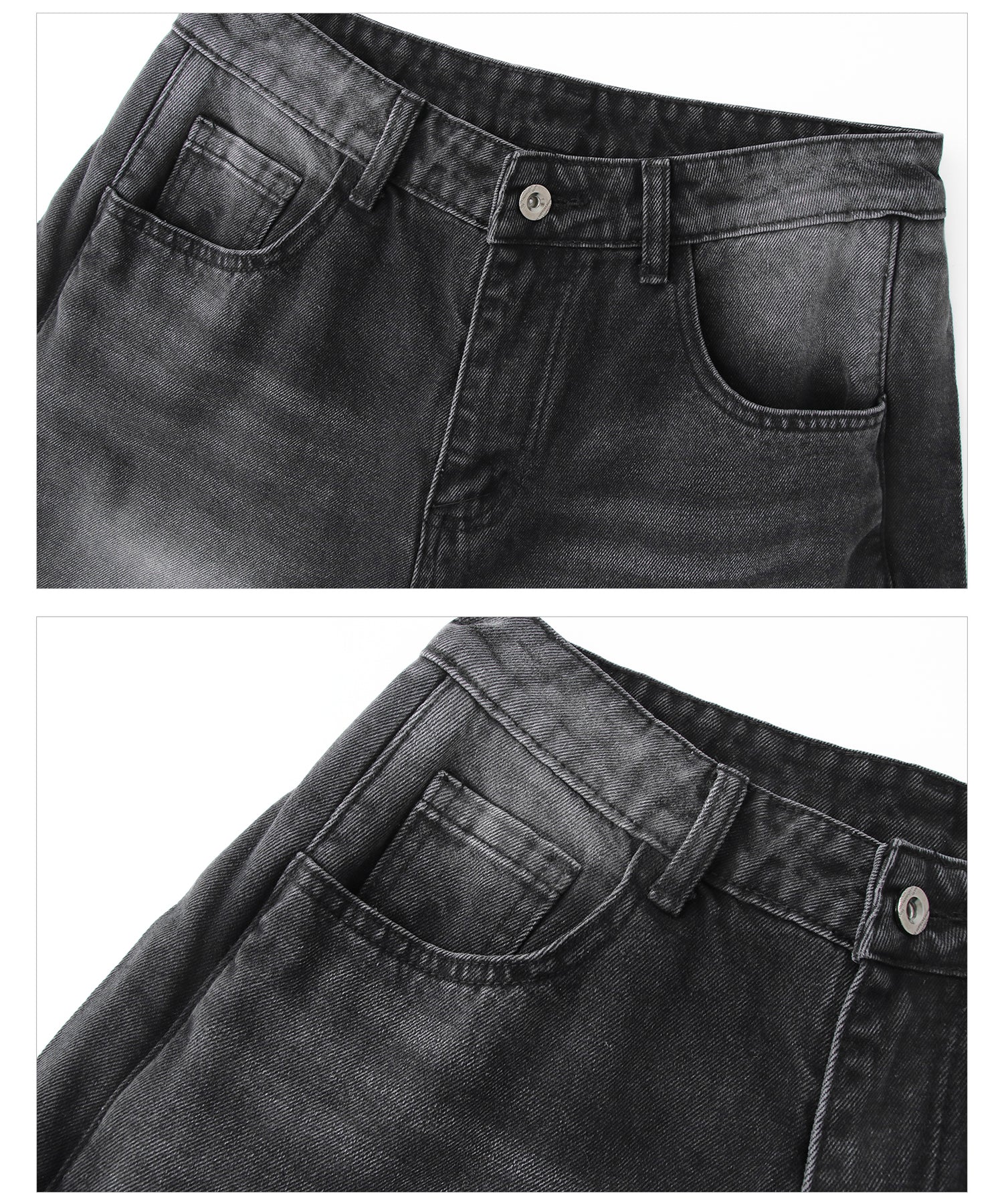 韓国ファッション SELCA-Damage denim setup-mselca2023aw217-019