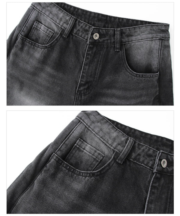 韓国ファッション SELCA-Damage denim setup-mselca2023aw217-019