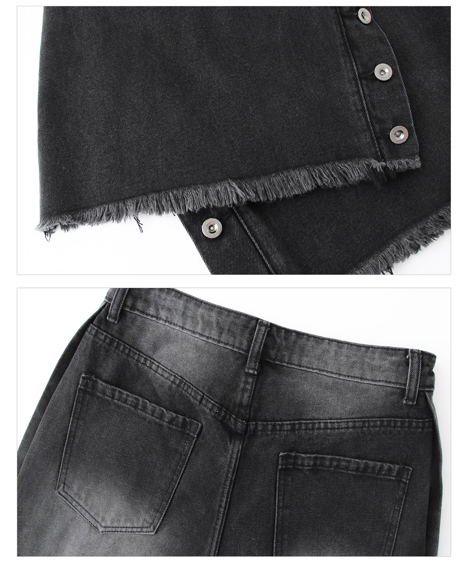 韓国ファッション SELCA-Damage denim setup-mselca2023aw217-020