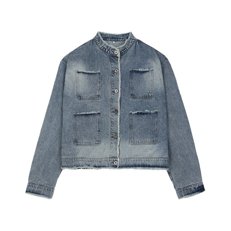 韓国ファッション SELCA-Damage denim setup-mselca2023aw217-014