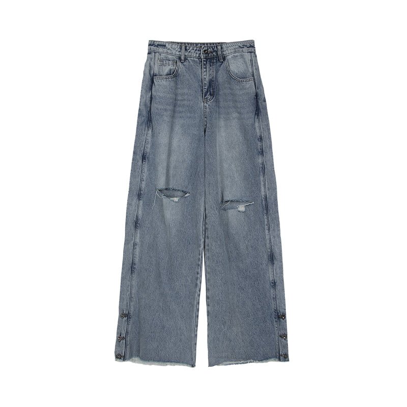 韓国ファッション SELCA-Damage denim setup-mselca2023aw217-015