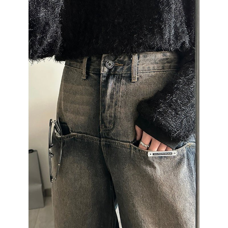 韓国ファッション SELCA-American Vintage Denim Pants-mselca2023aw21-02