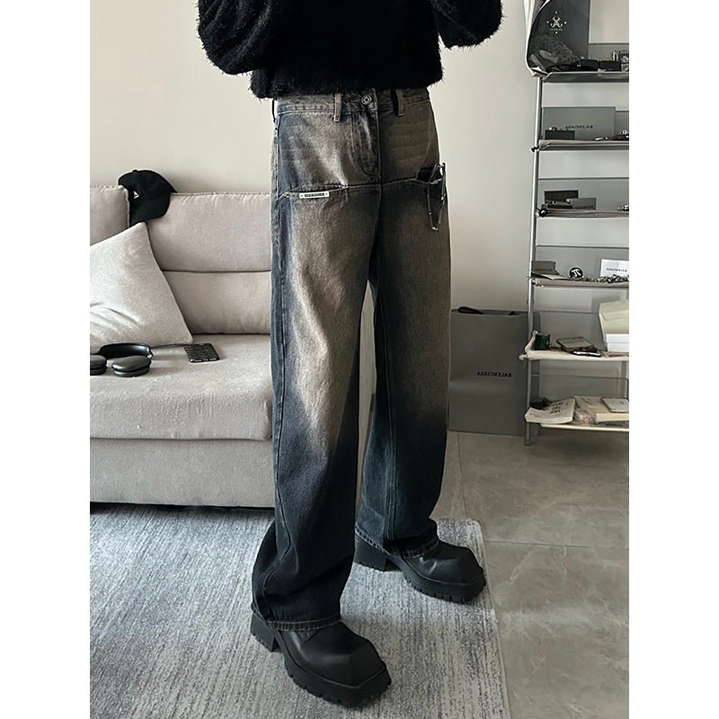 韓国ファッション SELCA-American Vintage Denim Pants-mselca2023aw21-04