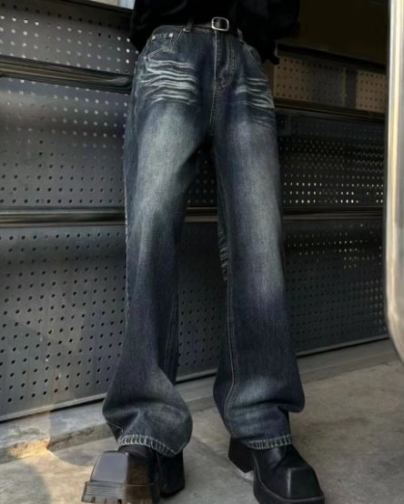 韓国ファッション SELCA-Damage wash denim-mselca2023aw220-02