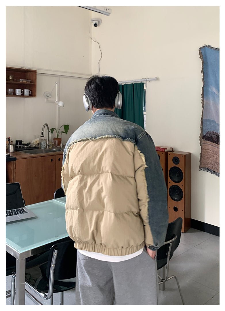 韓国ファッション SELCA-Denim down jacket-mselca2023aw229-08