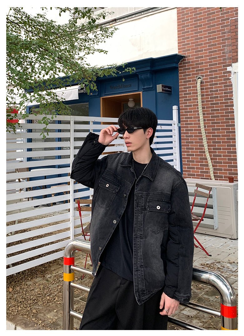 韓国ファッション SELCA-Denim down jacket-mselca2023aw229-05