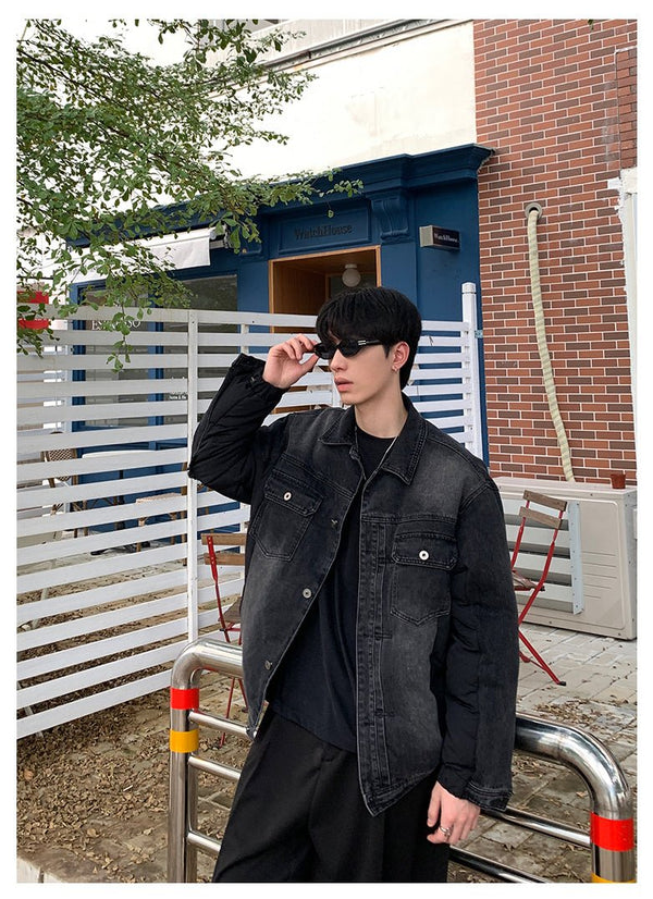 韓国ファッション SELCA-Denim down jacket-mselca2023aw229-05