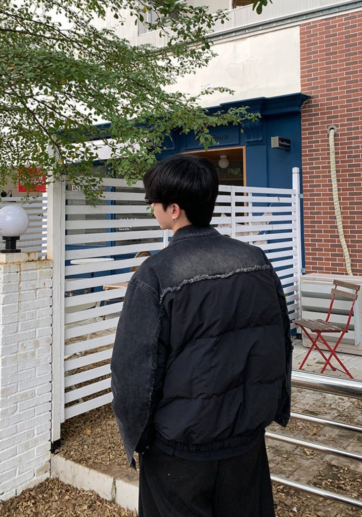 韓国ファッション SELCA-Denim down jacket-mselca2023aw229-02