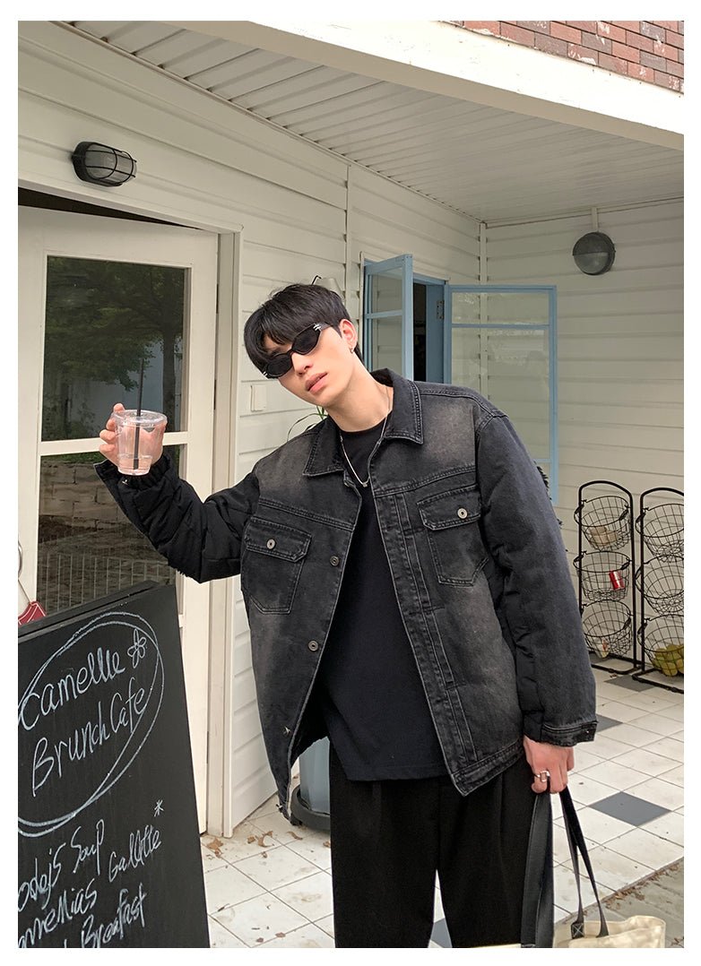 韓国ファッション SELCA-Denim down jacket-mselca2023aw229-07