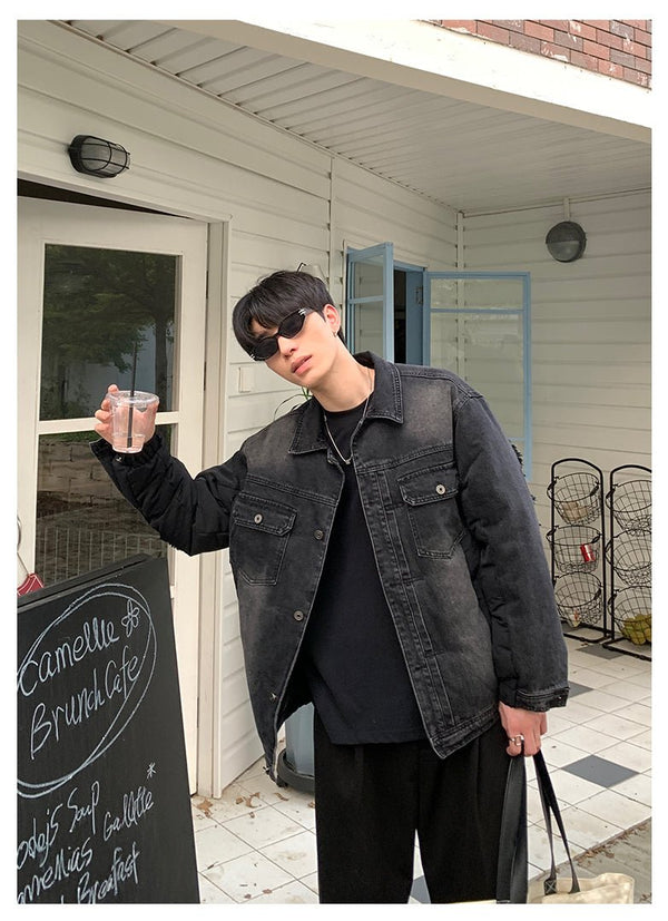 韓国ファッション SELCA-Denim down jacket-mselca2023aw229-07