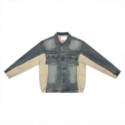 韓国ファッション SELCA-Denim down jacket-mselca2023aw229-09