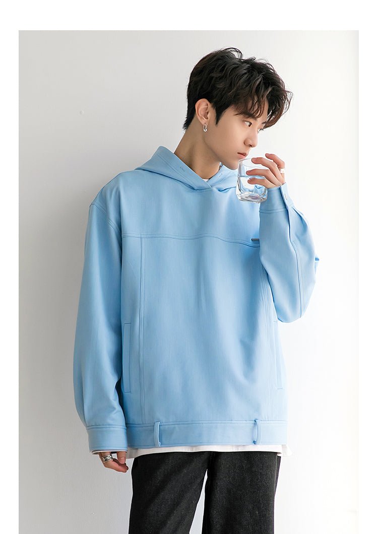 韓国ファッション SELCA-Denim long -sleeved hoodie-mselca2023aw232-07