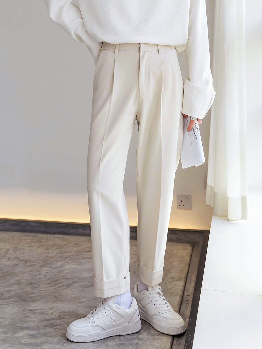 韓国ファッション SELCA-Design straight suit pants-mselca2023aw264-03