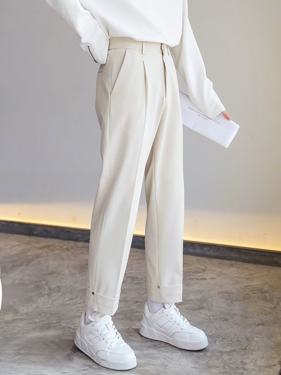 韓国ファッション SELCA-Design straight suit pants-mselca2023aw264-04