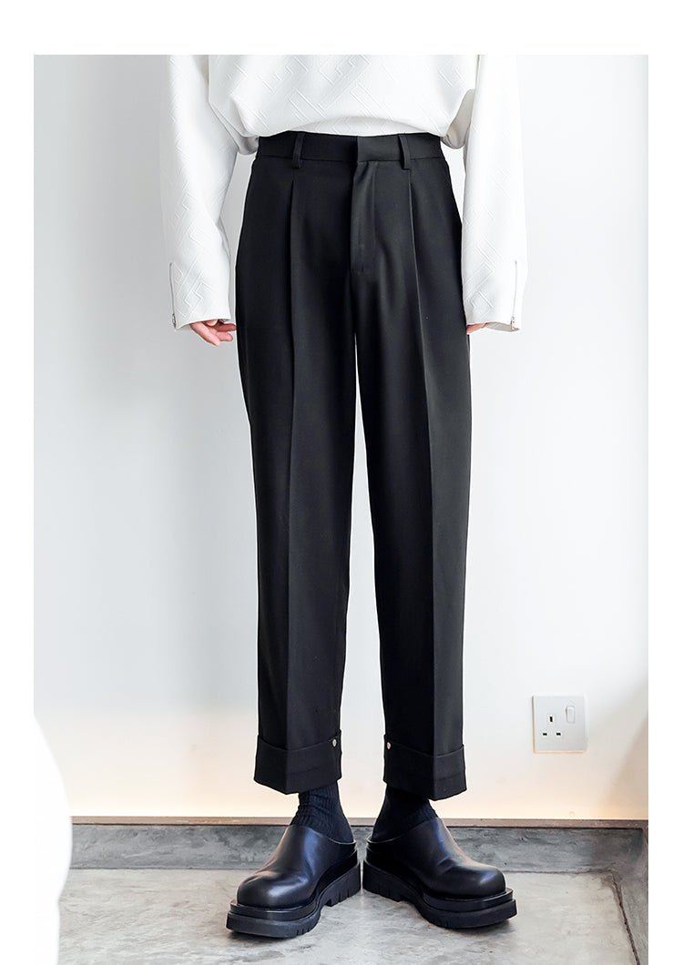 韓国ファッション SELCA-Design straight suit pants-mselca2023aw264-06