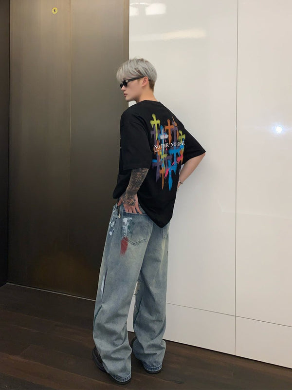 韓国ファッション SELCA-Design Wide Denim Pants-mselca2023aw273-04