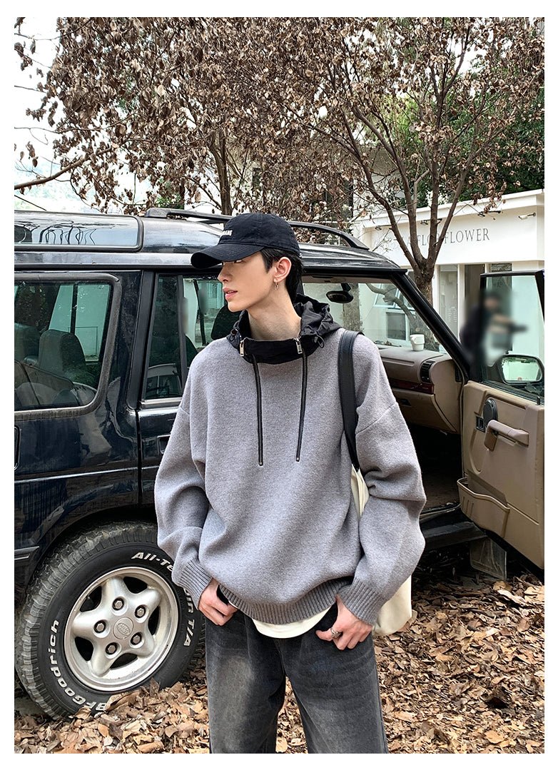 韓国ファッション SELCA-Double zipper hoodie-mselca2023aw289-08