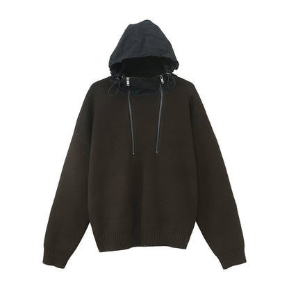 韓国ファッション SELCA-Double zipper hoodie-mselca2023aw289-02