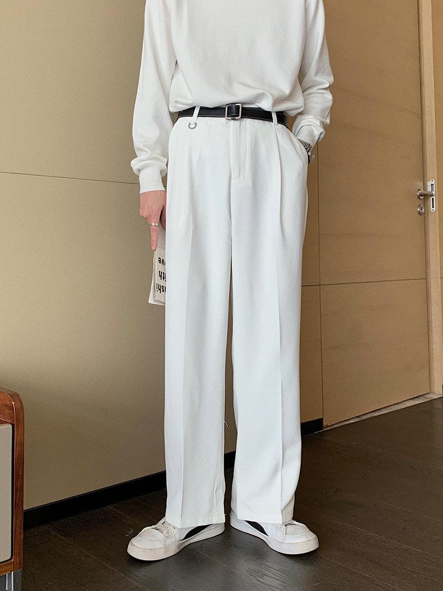 韓国ファッション SELCA-Drape wide-leg Straight-mselca2023aw293-04