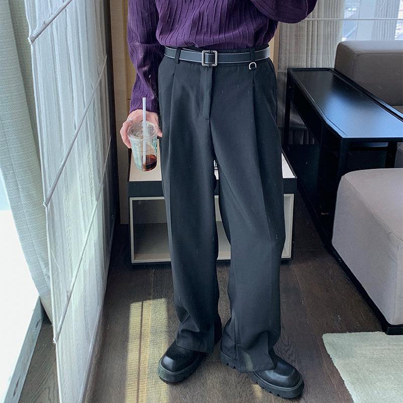 韓国ファッション SELCA-Drape wide-leg Straight-mselca2023aw293-02