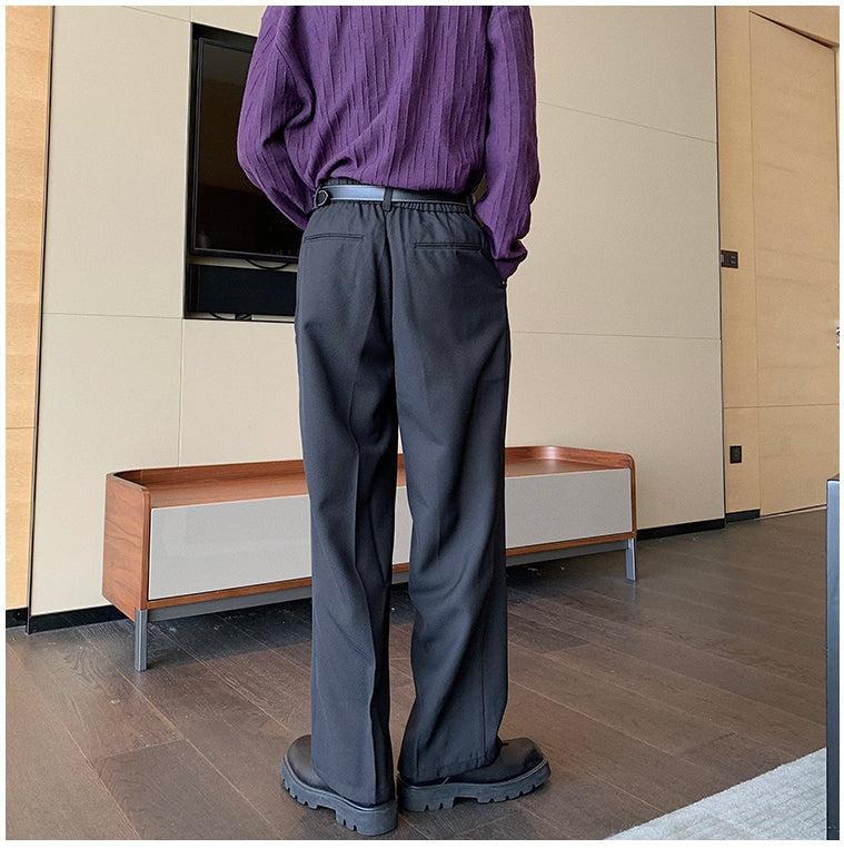 韓国ファッション SELCA-Drape wide-leg Straight-mselca2023aw293-06