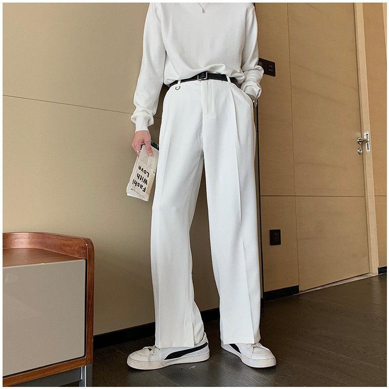 韓国ファッション SELCA-Drape wide-leg Straight-mselca2023aw293-09