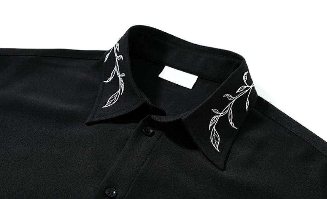 韓国ファッション SELCA-Embroidery long -sleeved shirt-mselca2023aw298-09
