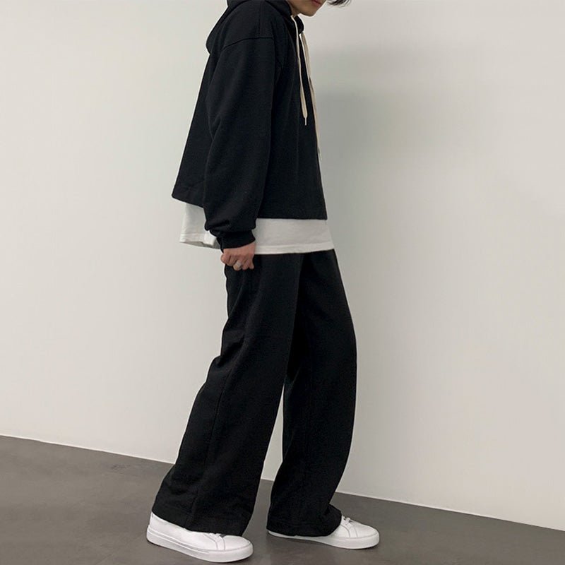 韓国ファッション SELCA-fake two pieces of sports suit setup-mselca2023aw314-01