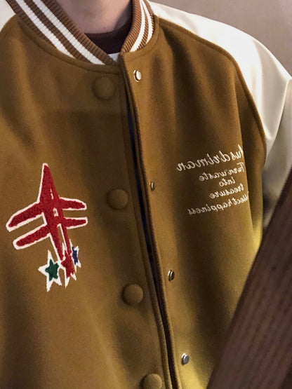韓国ファッション SELCA-Baseball Uniform Bullzon Jacket-mselca2023aw32-04