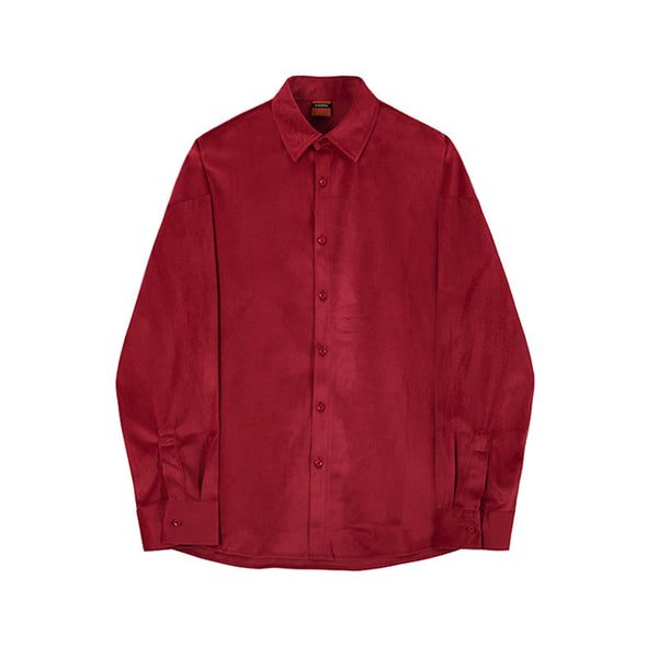 韓国ファッション SELCA-Glossy long sleeve shirt-mselca2023aw338-06
