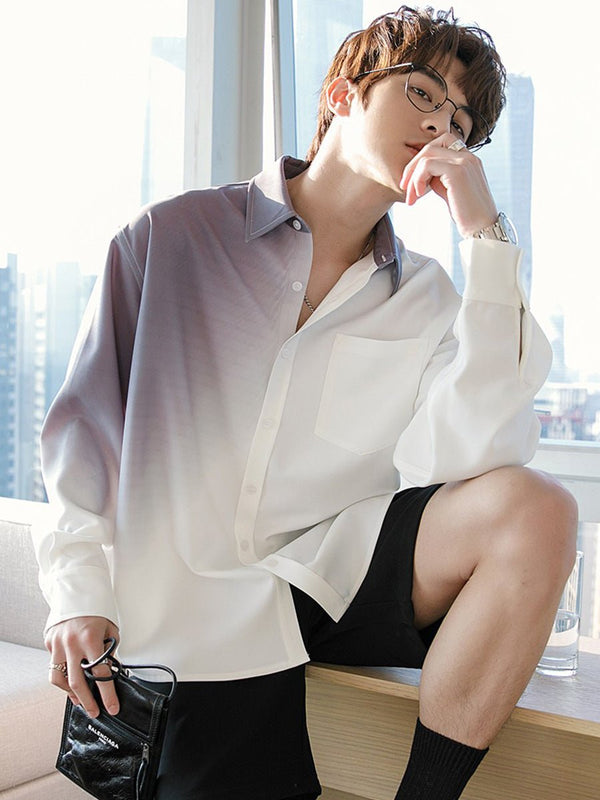 韓国ファッション SELCA-Gradient shirt-mselca2023aw348-02