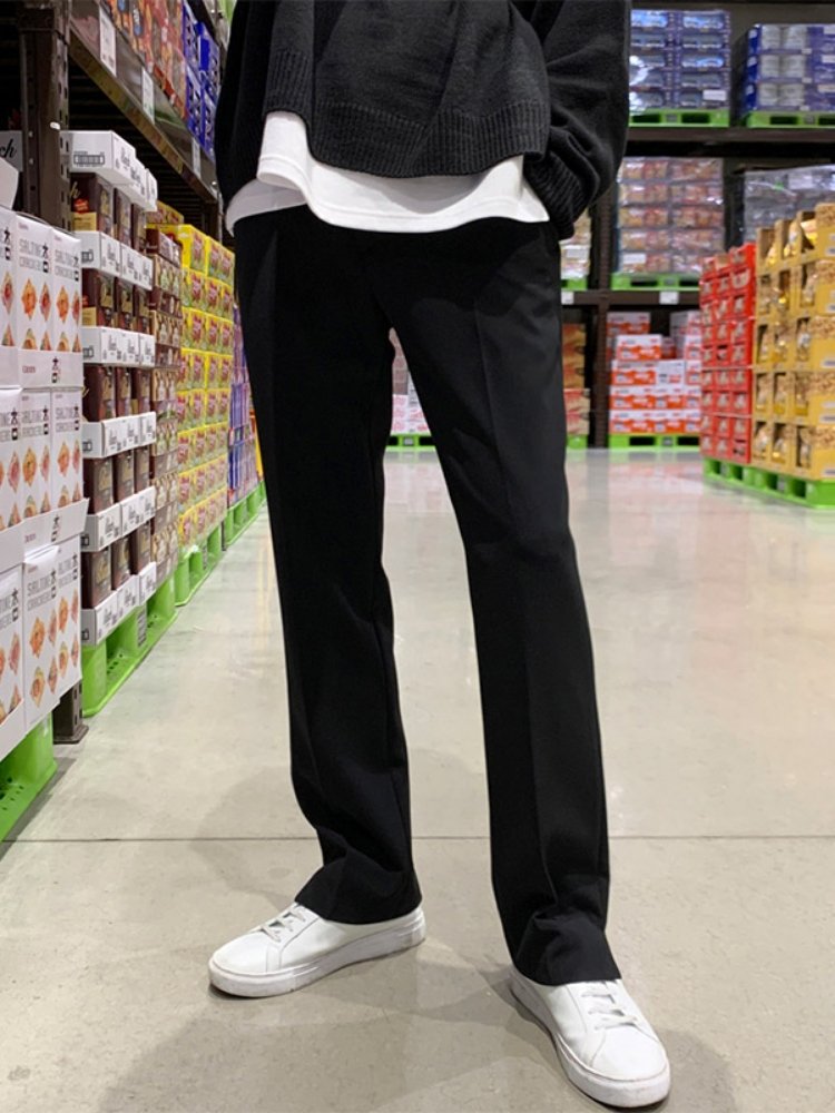 韓国ファッション SELCA-Basic straight slacks-mselca2023aw34-03