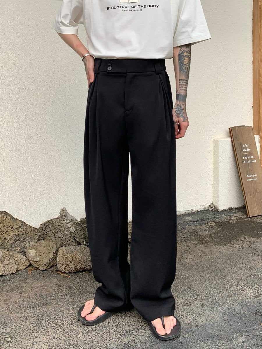 韓国ファッション SELCA-Belt Design High West Slacks-mselca2023aw35-05