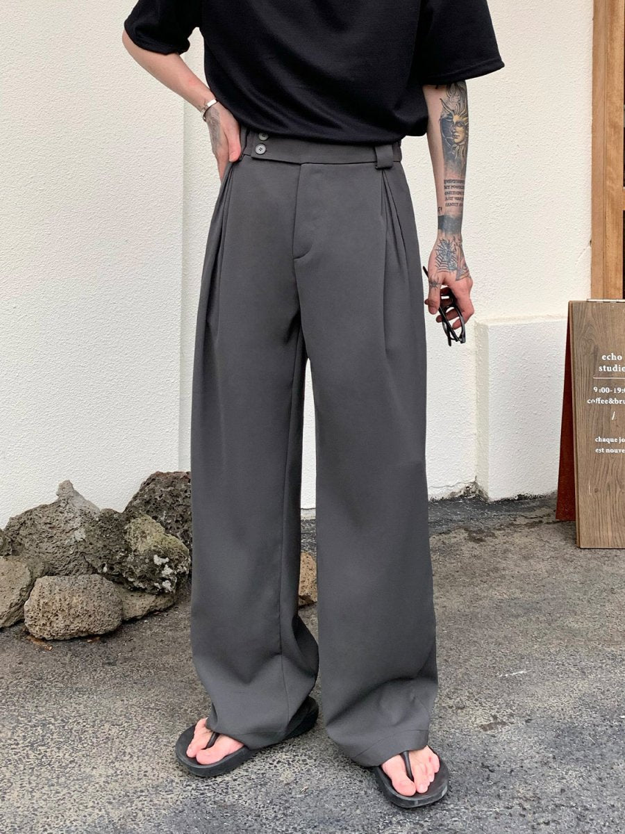 韓国ファッション SELCA-Belt Design High West Slacks-mselca2023aw35-03