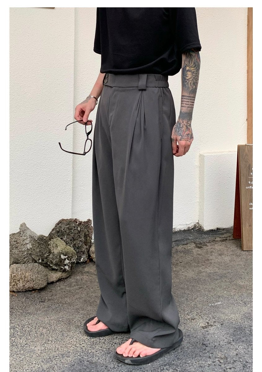 韓国ファッション SELCA-Belt Design High West Slacks-mselca2023aw35-04