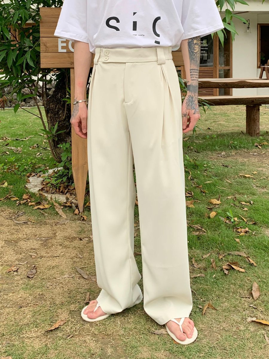 韓国ファッション SELCA-Belt Design High West Slacks-mselca2023aw35-06